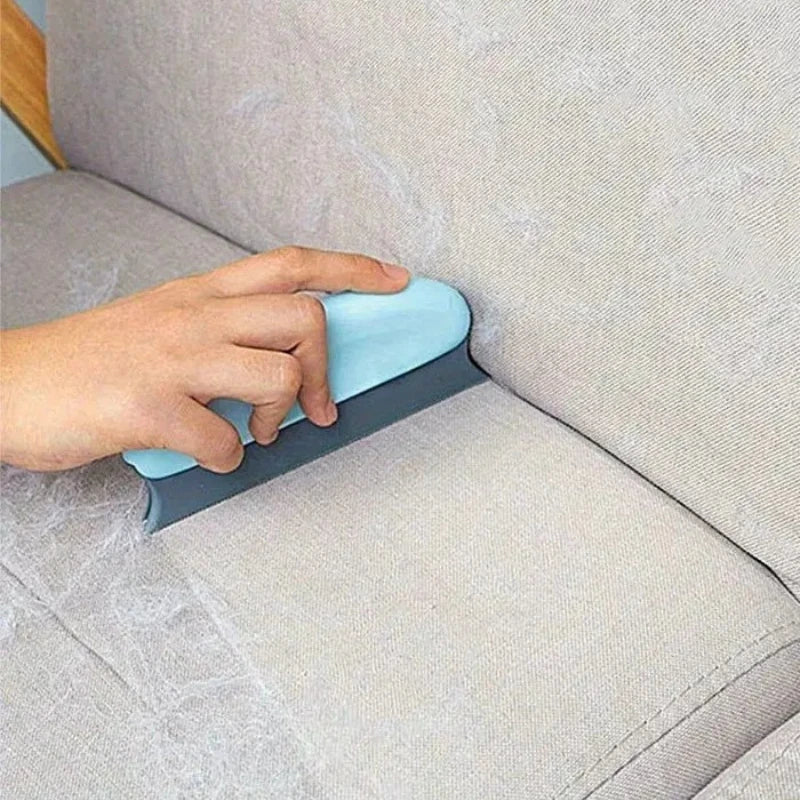 Brosse Élimine-Poils pour Chiens et Chats – Efficace sur Voitures, Canapés, Tapis, Vêtements et Paniers – L'outil indispensable pour un intérieur sans poils.