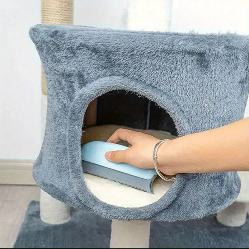 Brosse Élimine-Poils pour Chiens et Chats – Efficace sur Voitures, Canapés, Tapis, Vêtements et Paniers – L'outil indispensable pour un intérieur sans poils.