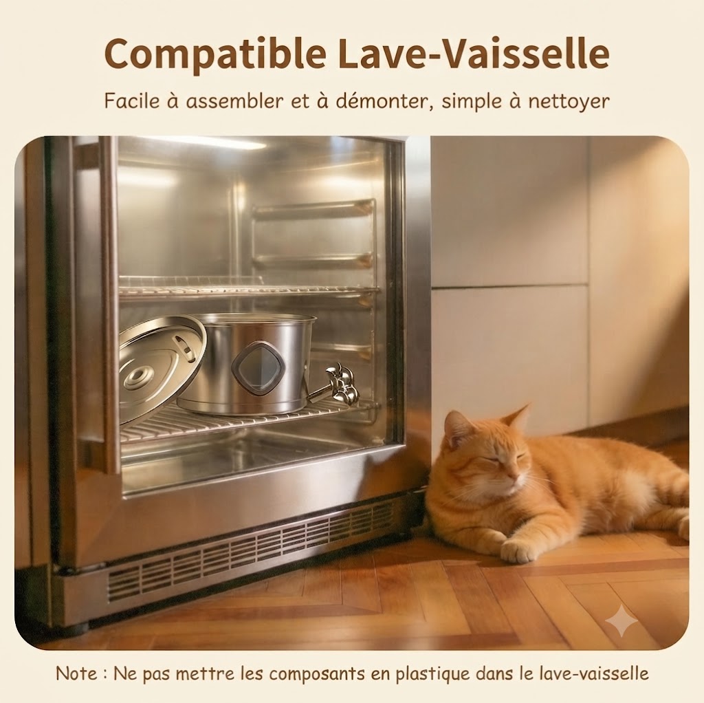 3.2L Stainless Steel Automatic Cat Fountain: Pure Water, Silent, with Full Filtration System