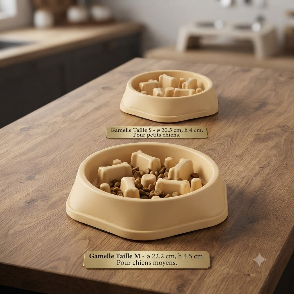 Gamelle Anti-Glouton pour Chien et Chat : Écuelle Labyrinthe Antidérapante pour une Digestion Saine - Disponible en Plusieurs Tailles